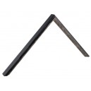 Hõbe, vanutatud, lainega, must külg 15 x 27 x 13mm